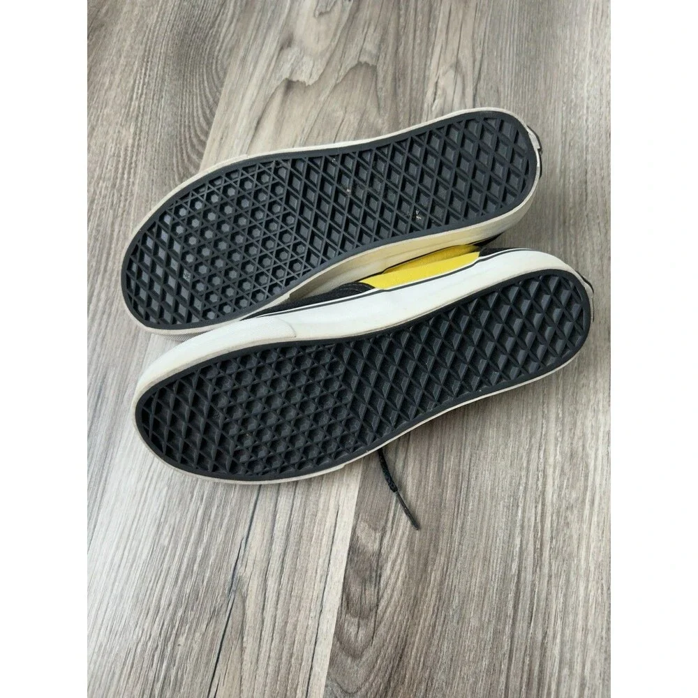 VANS Era Sneakers Black And Yellow Men’s 6 Women’s 7.5 Low Top Skate Shoes EUC